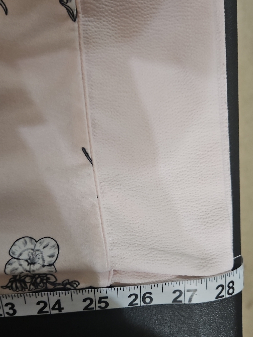 Flora Nikrooz Pale Pink Soft  Pajama Set with Black Floral Sketch - Picture 14 of 14